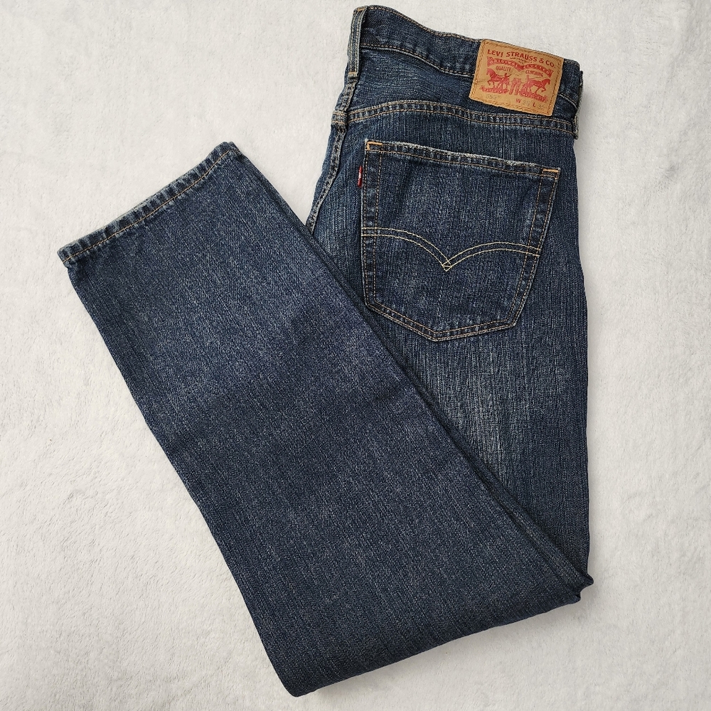 LEVI'S 559 Men's Relaxed Straight Fit Jeans Medium Wash‎ Blue Denim W36 L32
